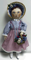 Oil Painted cloth doll